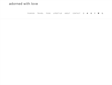 Tablet Screenshot of adornedwithlove.com